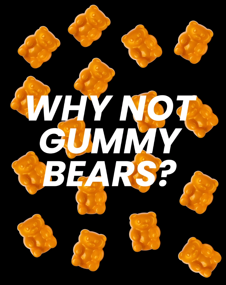 Gesunde Gummibären? Mit multivitamin Fruchtgummis kannst du gesund naschen.